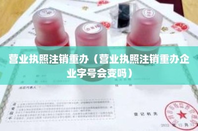 營業執照注銷重辦 企業字號變更風險與工商代理服務解析